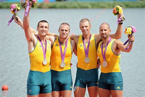 olympic rowers wear pants at medal ceremony after viral 2012 bulge pics outsports