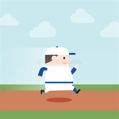 Cartoon Running Baseball Stock Vector Illustration Of Baseball 28640939