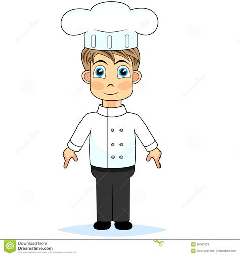 Cute Cartoon Boy Chef Royalty Free Stock Images - Image ...