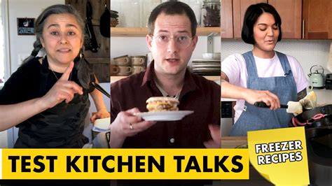 watch pro chefs make 8 different freezer meals a home test kitchen talks bon appétit