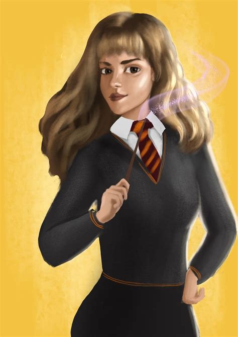 Hermione In 2021 Female Wizard Stylized Sketch Hermione