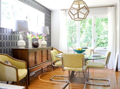 This image is provided only for personal use. Vibrant Midcentury Modern Dining Room | evaru design | HGTV