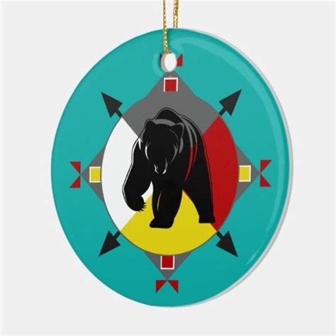 Cherokee Four Directions Bear Ornament Zazzle