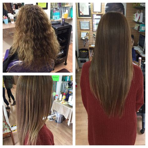 A keratin treatment, sometimes called a brazilian blowout or brazilian keratin treatment, is a chemical procedure usually done in a salon that can make hair look straighter for as long as 6 months. Brazilian blowout | Brazilian blowout, Long hair styles ...