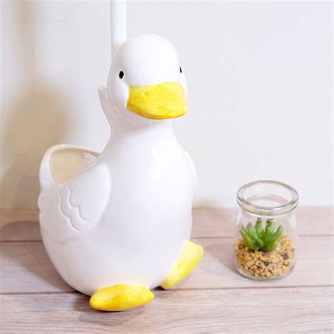 Add A Feathered Friend To Your Restroom With The Retro Derpy Duck Brush