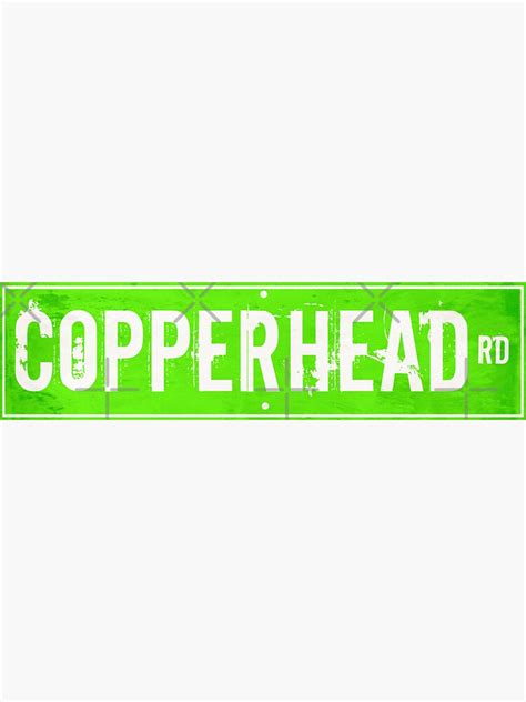Copperhead Road Sticker For Sale By Squarebubble Redbubble