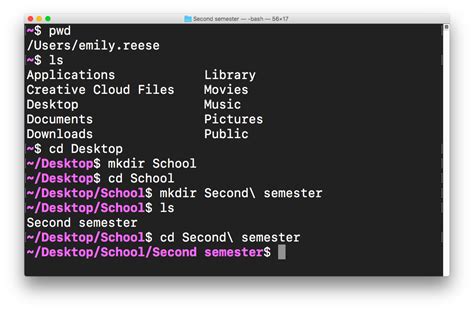 Create Your First Directory Learn The Command Line In Terminal