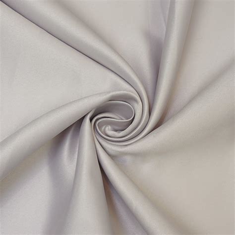 Heavyweight Matte Satin Light Grey Sample Gala Fabrics