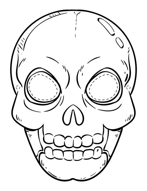 Printable Blank Mask Coloring Pages Coloring Pages