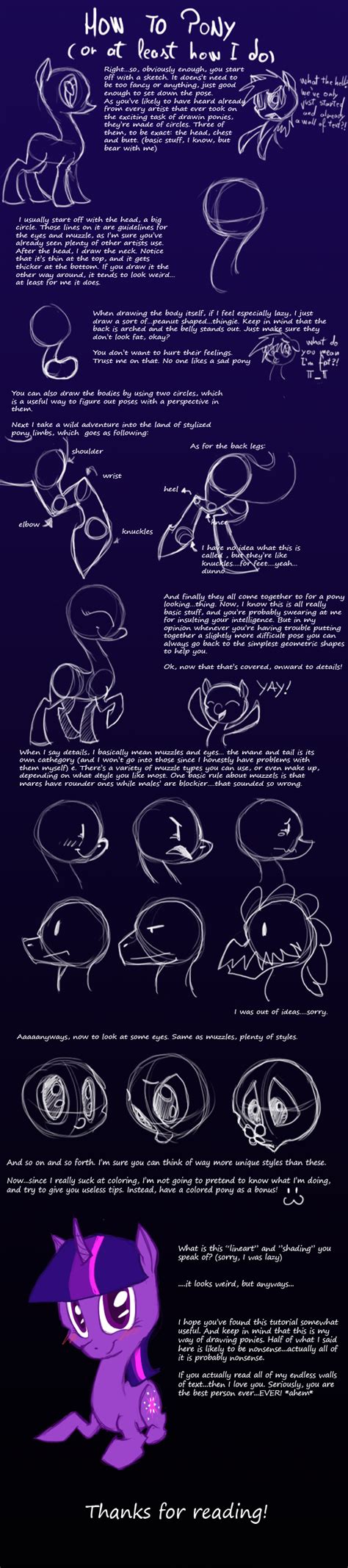 Pony Tutorial By Nowler On Deviantart