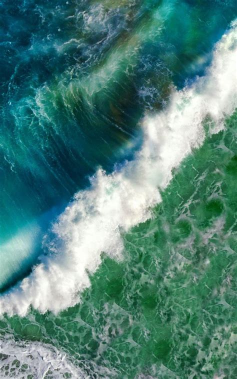 Blue Green Ocean Waves Free 4k Ultra Hd Mobile Wallpaper