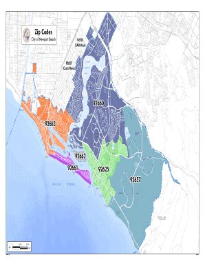 Newport Beach Zip Codes Map Fill Online Printable Fillable Blank