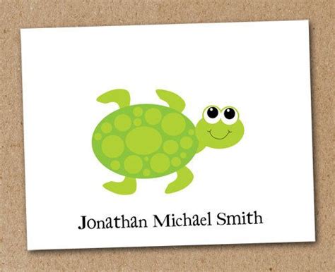 Turtle Note Cards Stationery Sea Life Set Of By Luv Scrapforu