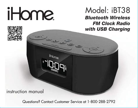 Sdi Technologies Ibt Bluetooth Wireless Fm Clock Radio With Usb Charging User Manual Ibt Ib