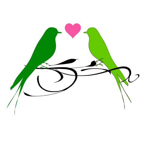 Love Birds On A Branch Png Svg Clip Art For Web Download Clip Art