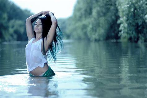 free images water girl woman sunlight model reflection lush romance vegetation