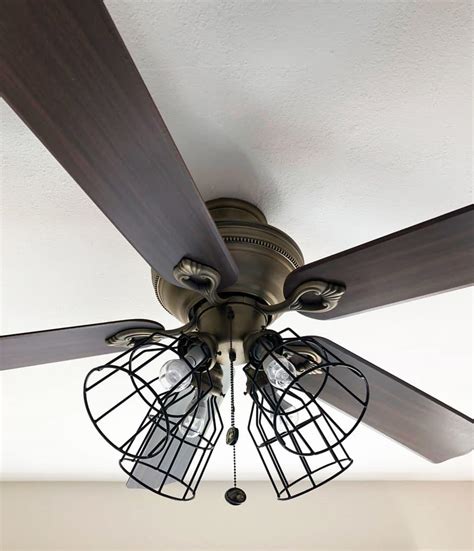 Actually, ceiling style also gives much effect towards room decoration. Ceiling Fan Makeover Farmhouse Style - my wee abode