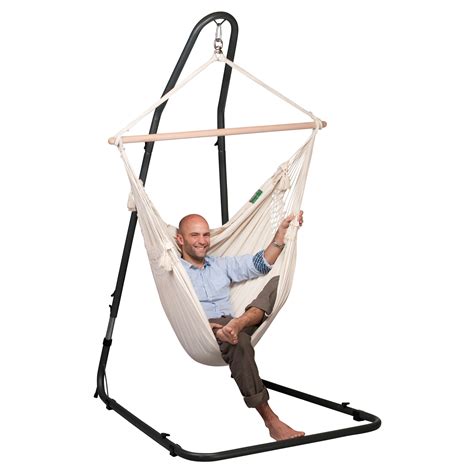 Find great deals on ebay for hammock chair with stand. La Siesta Mediterraneo Anthracite Adjustable Hammock Chair ...