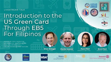 The eb5 green card, also known as immigrant investor program, is an employment based green card category that allows foreign investors to obtain permanent residency in the united states. Introduction to US Green Card through EB5 for Filipinos - America EB5 Visa
