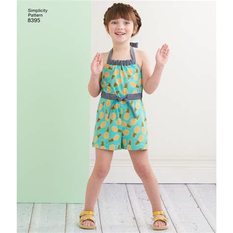 Simplicity Pattern 8395 Childs And Girls Halter Dress Or