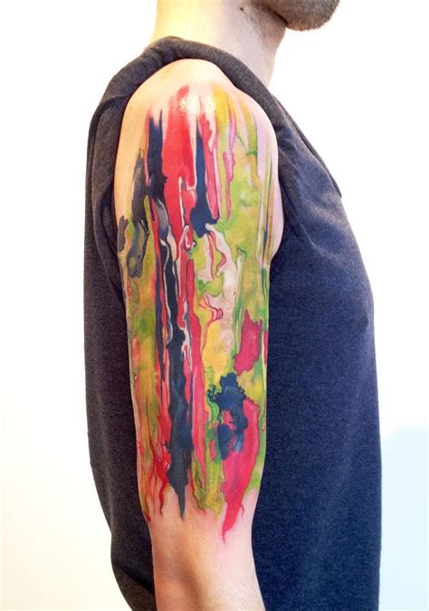 Amanda Wachob Transfers A Wet Paint Abstract Painting To Skin In This