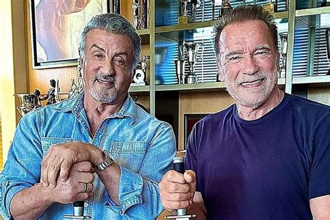 Sylvester Stallone Ends Stallone Arnold Schwarzenegger Rivalry Admits