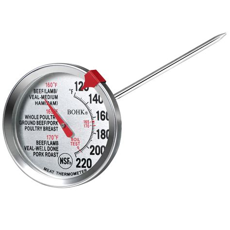 Bohk Poultry Meat Thermometer Roasting Thermometer Cooking