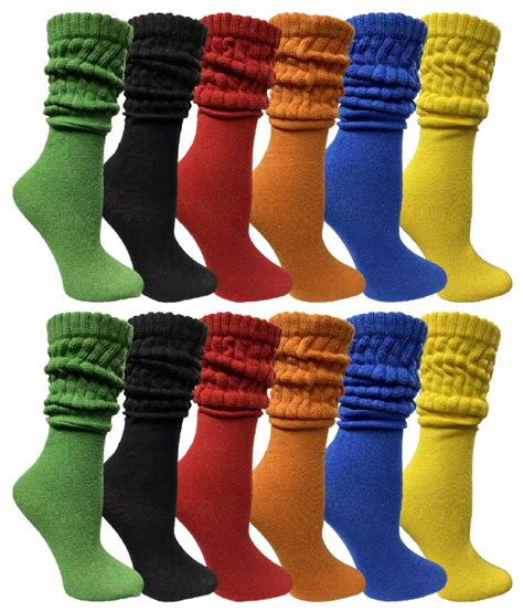 Yacht And Smith Slouch Socks For Women Assorted Colors Size 9 11