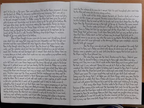 J R R Tolkien The Silmarillion Project First Chapter Done Handwriting