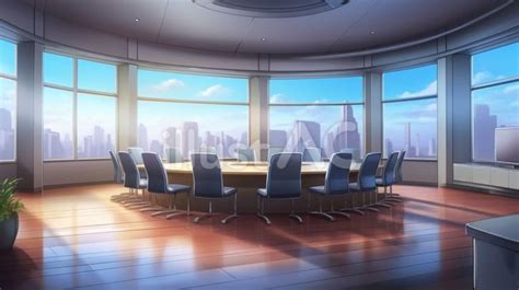 Free Vectors Conference Room With A View Anime Background