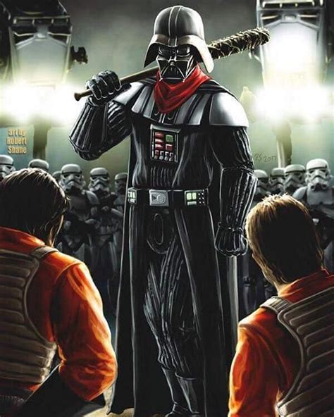 Darth Vader Is Negan In Epic The Walking Deadstar Wars Crossover Photo