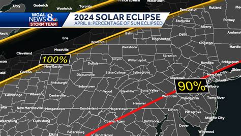 Here Are The 4 Pa Counties Where You Can See The Total Solar Eclipse