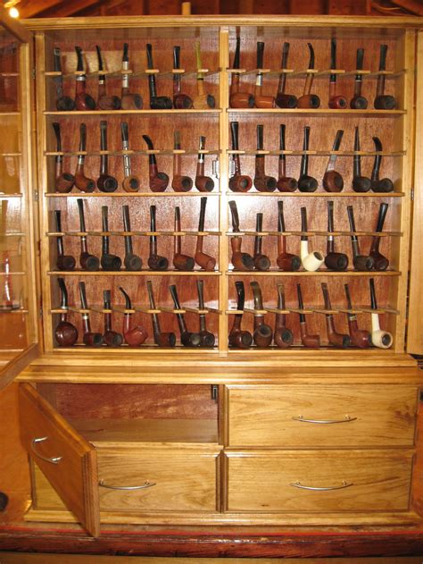 Pipe Rack Cabinet Smoking Tobacco Pipe Cabinet Rack Stand 56 Etsy