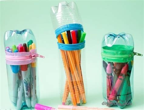 Making A Pencil Case Of Plastic Bottles • Diypedia