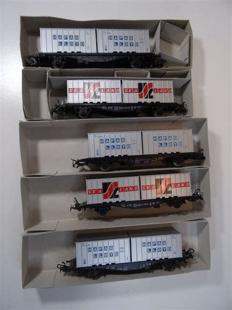 Märklin H0 Goederenwagon 5 Containertransportwagens Met Catawiki