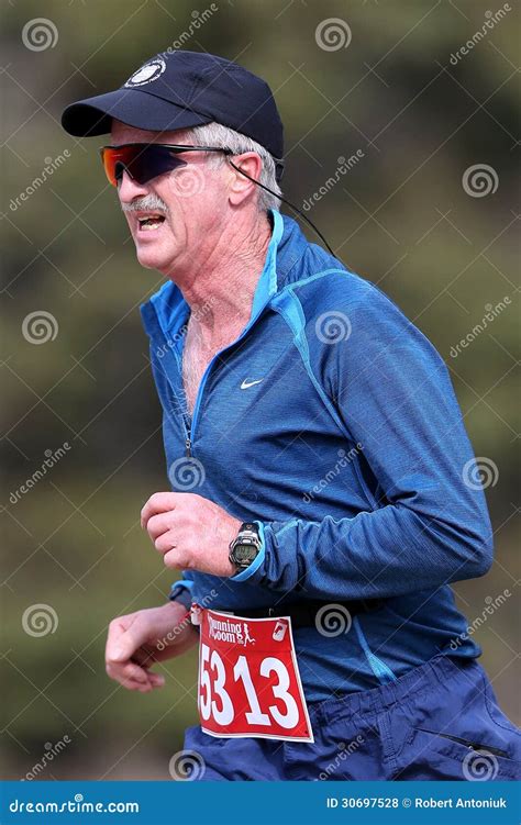 Senior Male Marathon Runner Editorial Stock Photo Image Of Marathon