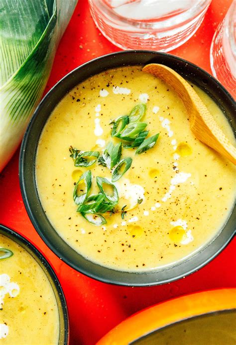 Potato Leek Soup Recipe Easy Vegan Options Live Eat Learn
