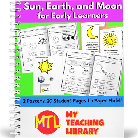 Sun Earth And Moon Science For Early Learners Homeschool