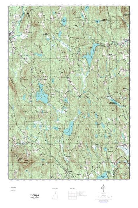 Mytopo Deering New Hampshire Usgs Quad Topo Map