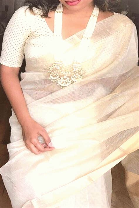 White Saree White Saree Saree Styles Stylish Sarees