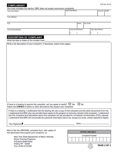 Ny defensive driving gets you guaranteed car insurance and point reduction. Form DTP-201 - Driver Training Programs Complaint Form - New York Free Download