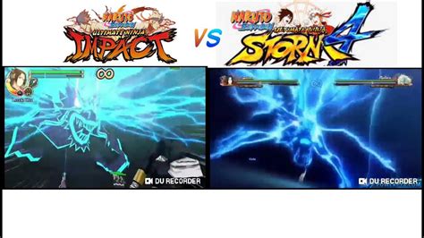Naruto Impact X Naruto Storm 4 Ultimate Jutsu Comparison Youtube