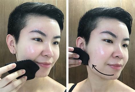 how to give yourself a gua sha facial massage at home for a slimmer face and a calmer mind
