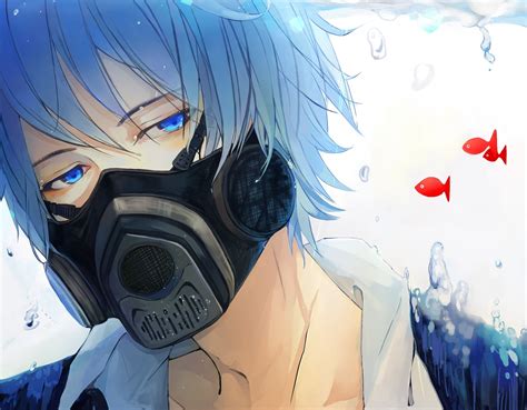 Best full hd 1920x1080 wallpapers of anime. Anime boy vocaloid kaito male mask fish wallpaper | 2480x1932 | 929238 | WallpaperUP