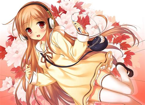 Online Crop Hd Wallpaper Long Brown Haired Female Anime Character