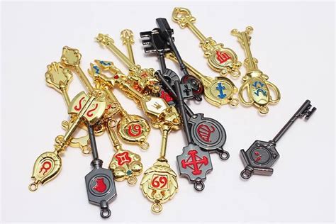 Fairy Tail Lucys Celestial Keys And Zodiac Set 18pcs
