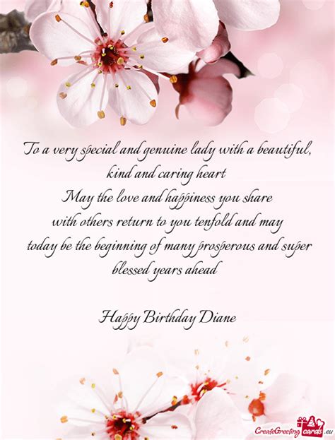 Happy Birthday Diane Free Cards