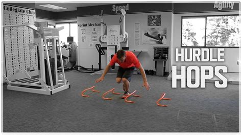 Single Leg Mini Hurdle Hop Balance And Plyometric Workout Youtube