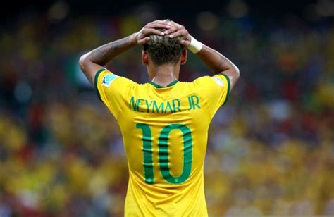 Neymar Jr Brazils Number 10 Jersey In The Fifa World Cup 2014