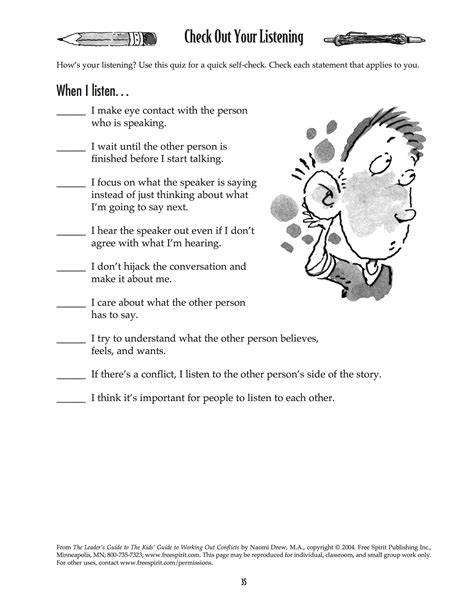 Download Check Out Your Listening A Free Printable From A Leaders